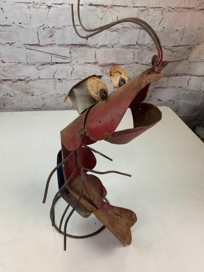 LOBSTER rustic Metal Yard Art