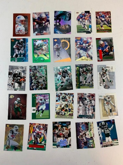 CURTIS MARTIN Hall Of Fame Lot of 25 Football Cards