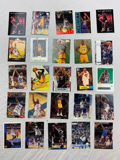 SHAQUILLE O'NEAL Hall Of Fame Lot of 25 Basketball Cards