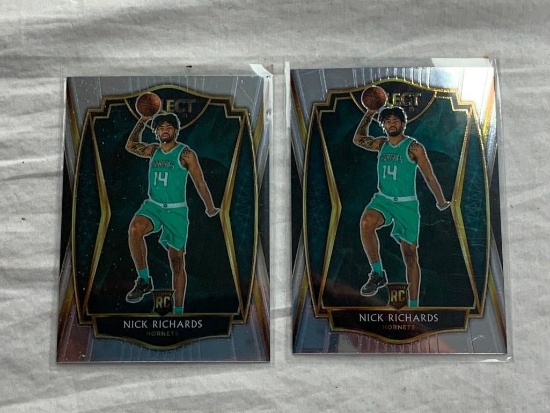 NICK RICHARDS Hornets 2020-21 Select Basketball Lot of 2 ROOKIE Cards
