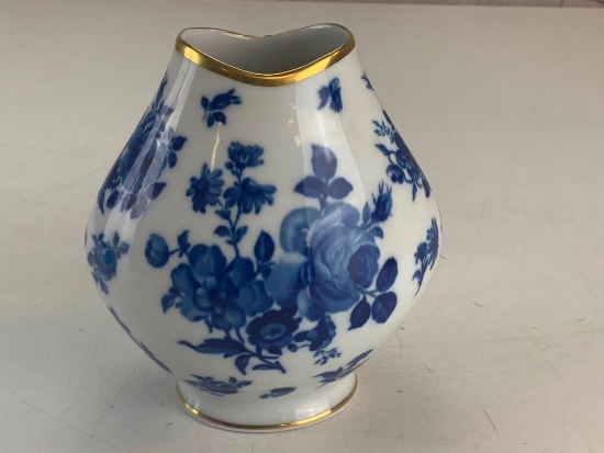 Bavaria Waldershof Vase Echt Cobalt Blue and White Vase