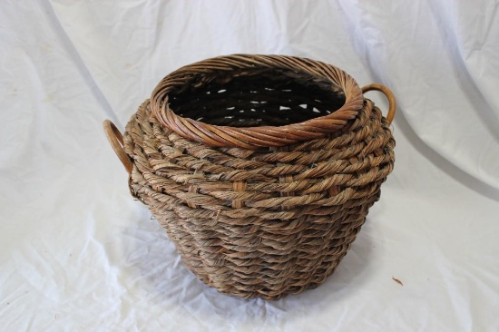 Large Native Woven Basket with Handles