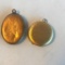 Lot of 2 Vintage Gold-Toned Necklace Lockett Pendants