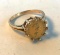 14KT Gold Agustinus Dei Providentia Coin Ring Size 6, 2.74 grams