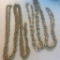 Lot of 2 Misc. Silver-Toned Long Costume Necklaces