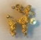 12KT Gold-Filled Poodle Necklace Pendant 6.76 grams