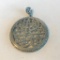 Large Sterling Silver Necklace Pendant with Carved Designs 27.38 grams