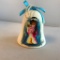 Limited Edition Ted Degrazia Ceramic 1986 Bell with Portrait of Girl Hand Painted on the Front 2.5