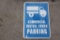 Commercial Install Truck Parking Sign metal