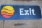 Large Comfort Inn Exit Sign Heavy Plastic