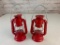 Lot of 2 Retro Style Red 10