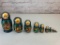 10 Piece Hand Painted Nesting Doll Signed by Artist