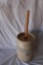 2 Gallon Vintage Antique Butter Hand Churn With Lid And Churn