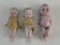 Lot of 3 Vintage Bisque Dolls made in Germany