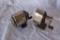 2 Vintage Antique Old school Pencil Sharpeners