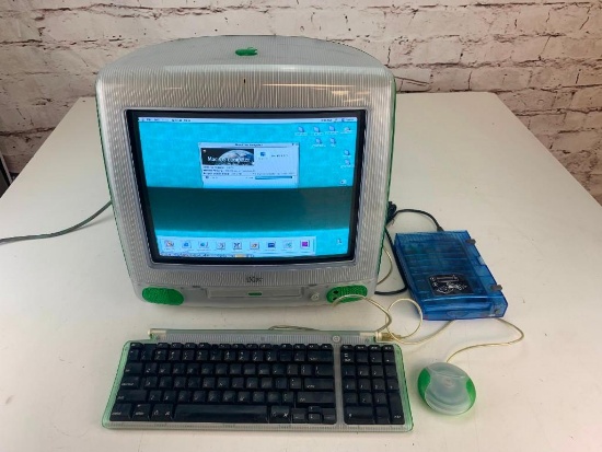 Vintage Retro APPLE iMac G3 Green 266Mhz with USB Keyboard Mouse