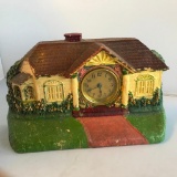 Vintage Wooden Cottage Mantle Clock by Bungalow Clock Co. 9