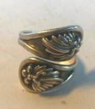 Sterling Silver Wrap Around Ring Size 6 5.53 grams