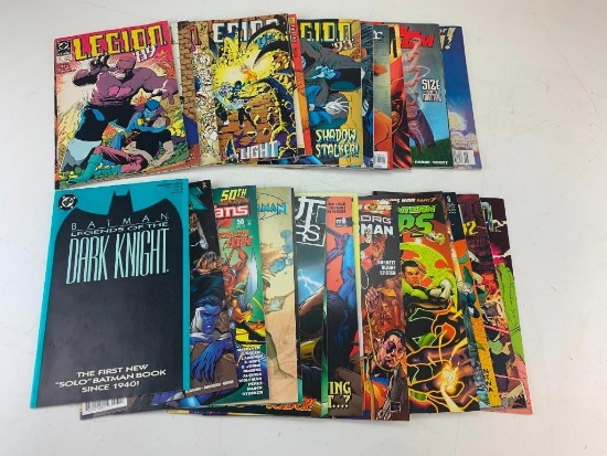 Lot of 30 DC Comic Books-Legion, Superman, Green Lantern, Batman, Teen Titans and others