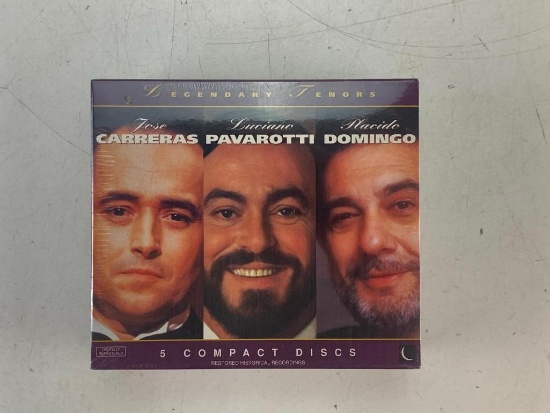 Legendary Tenors 5 CD Box Set: Domingo, Jose Carreras, Luciano Pavarotti NEW