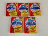 1988 Topps Baseball Lot of 5 SEALED Wax Card Packs