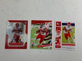 CLYDE EDWARDS HELAIRE Chiefs Lot of 3 Football ROOKIE Cards