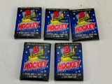 1990 Bowman Hockey Lot of 5 SEALED Wax Card Packs
