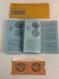 Franklin Mint History of the United States 1876 & 1877 Solid Bronze Coins NEW in package
