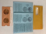 Franklin Mint History of the United States 1874 & 1875 Solid Bronze Coins NEW in package