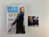 DAVID SPADE Almost Interesting The Memoir HC Book AUTOGRAPHED Plus SIGNED Photo