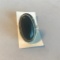 Sterling Silver Ring with Large Black Center Stone Size 9, 8.8 grams