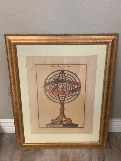 SPHERE DE COPERNIC Vintage Framed Print