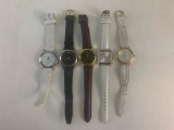 ...Lot of 5 misc Watches- Timex, Advance, Geneva and others