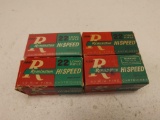 Vintage Remington 22 long Hi Speed 4 boxes 200 rounds