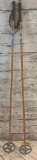 Vintage EIGER Bamboo Ski Poles Made In Norway 52