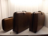 Vintage hard shell Samsonite luggage , 3 piece set
