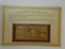 The Danbury Mint 1878 $1000 Legal Tender Note 22KT Gold Foil