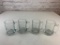 Lot of 4 Glass Mugs with etched Sailboat