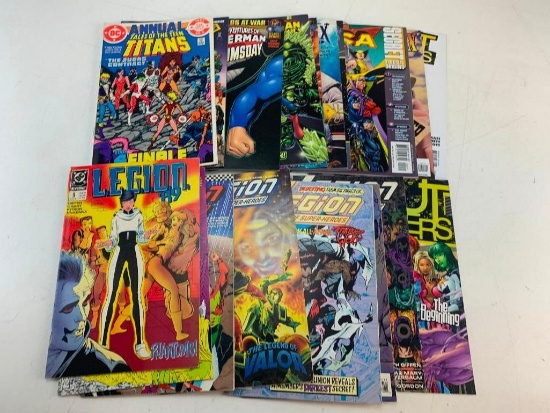 Lot of 18 DC Comic Books-Superman, Jonah Hex, JLA, Teen Titans, Legion and others