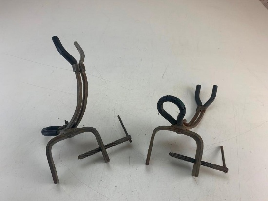 Lot of 2 Vintage fishing rod holders for boat