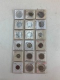 Lot of 18 Vintage foreign coins