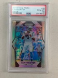 CAM NEWTON 2017 Panini Prizm Football Card PRIZM Insert Graded PSA 10 GEM MINT