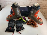 Atomic Ski Boots with Gloves, 2 pair of Goggles and Storage Bag