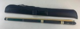 Minnesota Fats 2 Piece Pool Stick with case