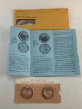 Franklin Mint History of the United States 1890 & 1891 Solid Bronze Coins NEW in package