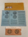 Franklin Mint History of the United States 1884 & 1885 Solid Bronze Coins NEW in package