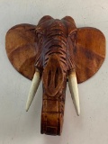 Craved Wood ELEPHANT Wall Hanging Home Decor