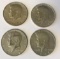 Lot of 4 1967 US Kennedy Half Dollars 40% Silver