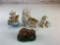 Lot of 4 Animal Figures- Pig, Dog, Cat and a Rabbit