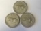 Lot of 3 1967 Centennial Canada Quarters 80% Silver Coins